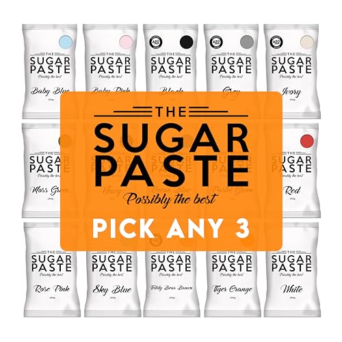 The Sugar Paste Fondant Icing 250g - Pick Any 3 Colours