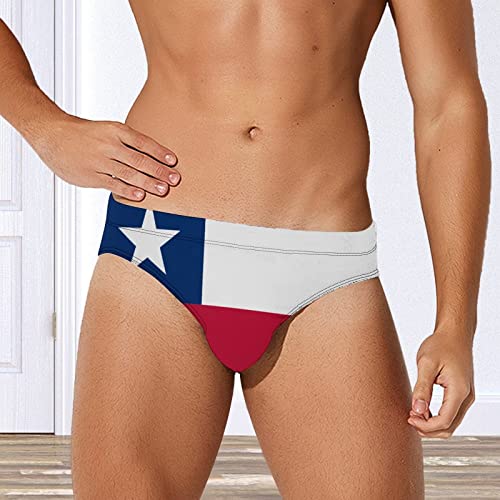 Chilean Flag Men's Swimming Trunks,Beach Shorts Stretch Swimsuit Quick Dry3