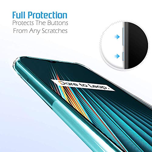Image of TheGiftKart Best Camera Protection Back Cover Case for Realme 5 / 5i / 5s / Narzo 10 | Transparent Ultra Clear Soft Case | Slim & Protective Design | Inbuilt Dust Plugs & Anti-Slip Grip (Transparent)