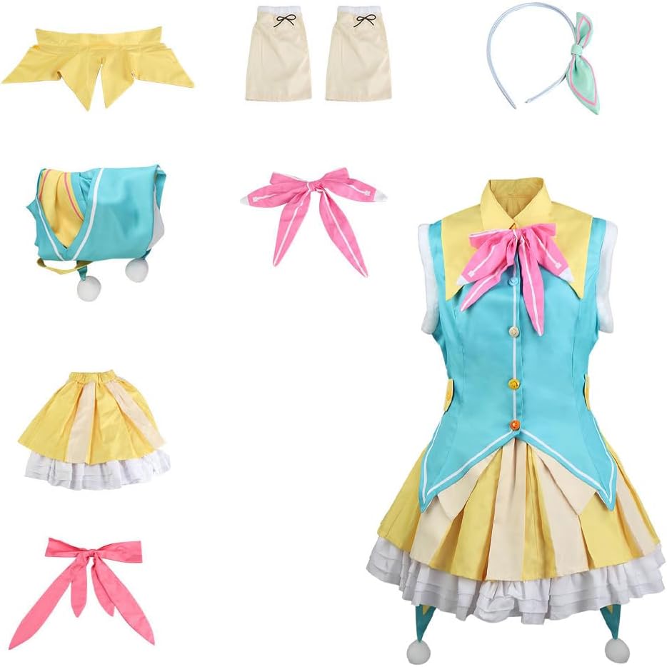 Adult women's Dress Costume Headdress Uniform Outfit Full Set Halloween