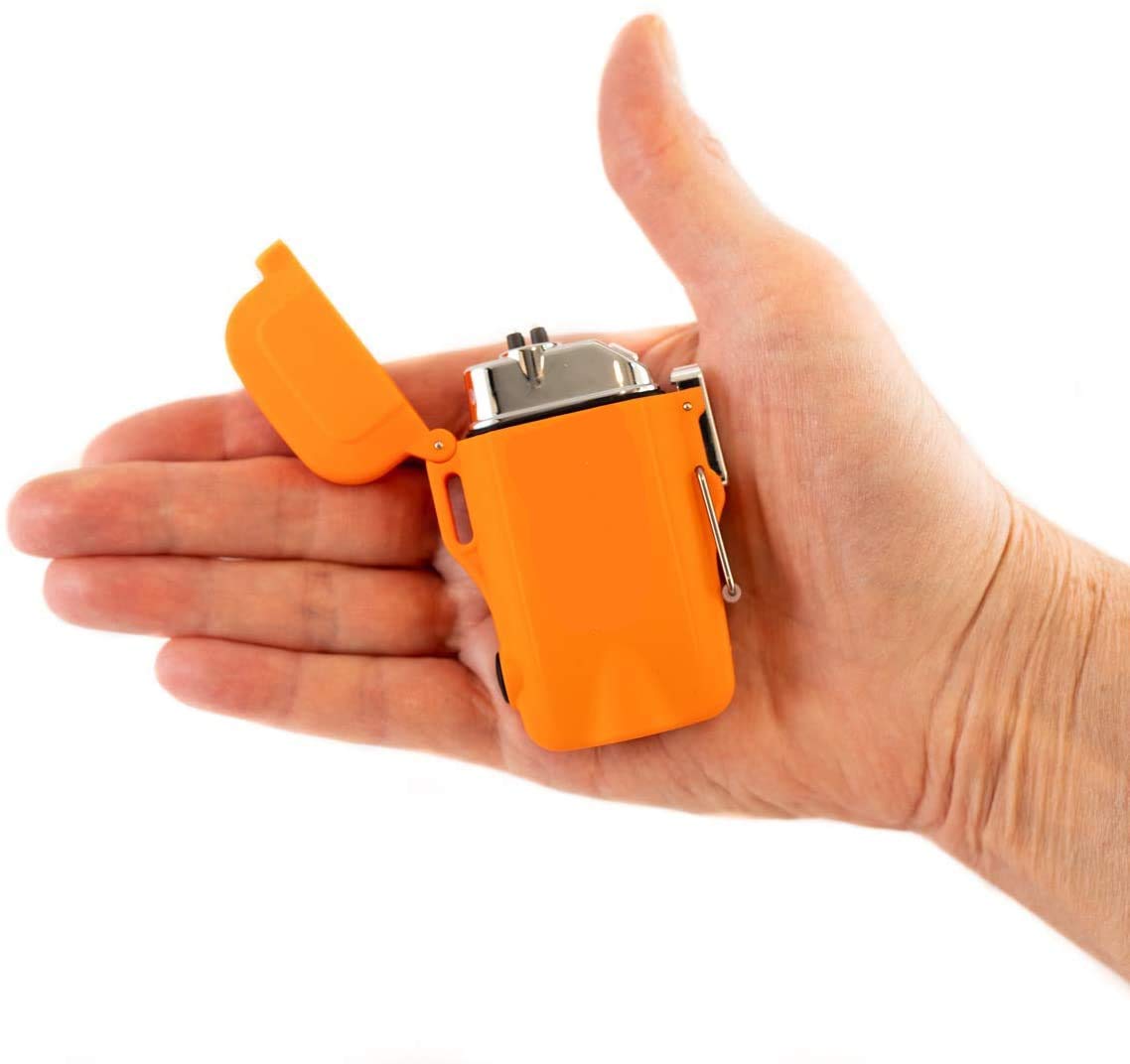 Generic USB Charge Arc Lighter Portable Windproof Personality Electronic Lighters Novelty Electric Lighter Ignitor Starter - Orange-image-9