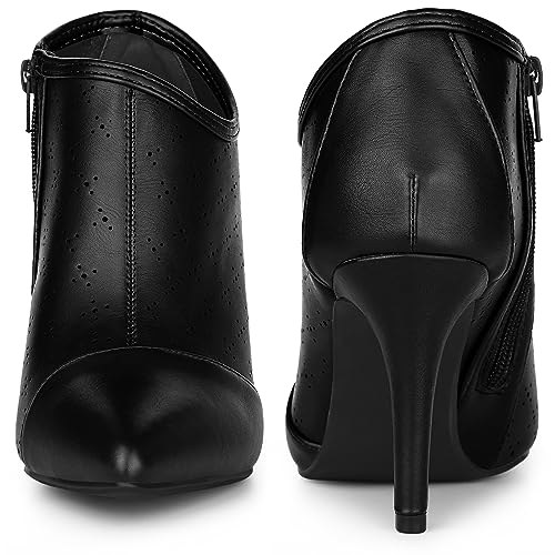 Perphy Cut out Perforated Boots Pointed Toe Stiletto Heels Costumes Ankle Booties for Women2