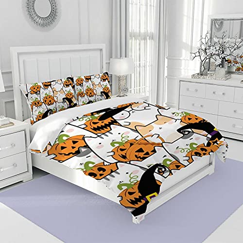 Housse de couette Halloween en polyester doux et sa parure de lit durable CHEHONG - 3