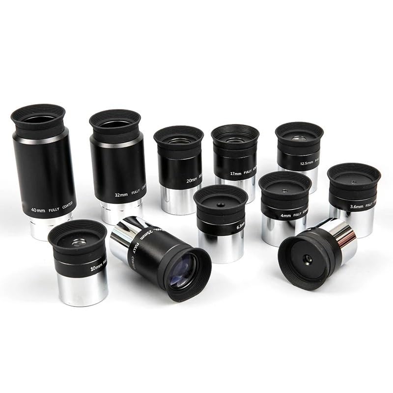 Ocular de 1,25 pulgadas 4mm y lente de telescopio astronómico HD de 48° 4
