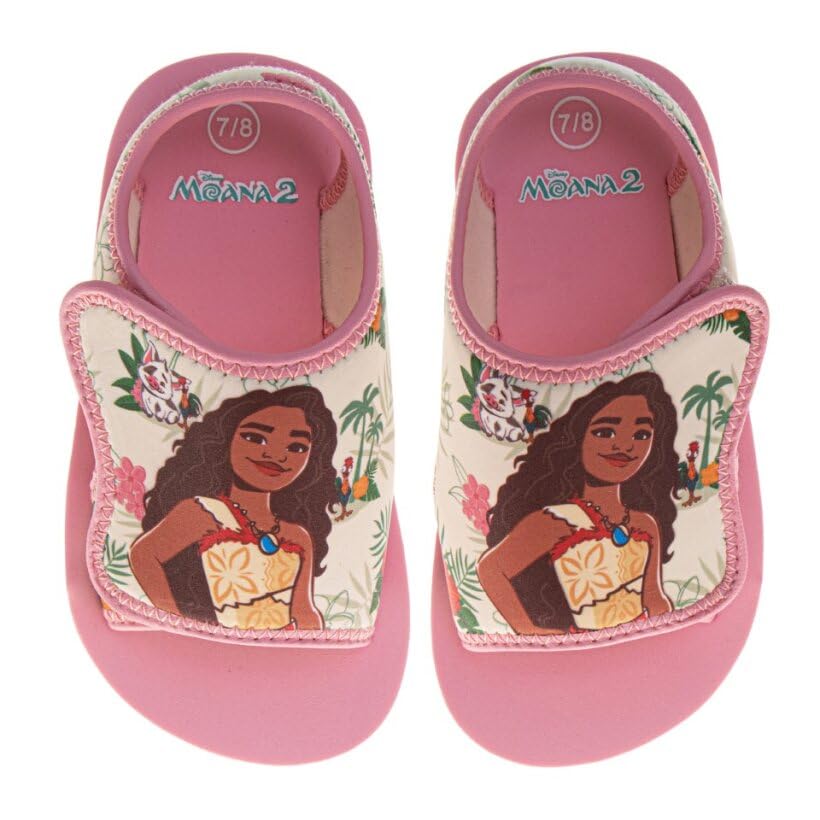 Josmo Girls Character Sandals & Water Shoes Minnie Mouse Frozen Paw Patrol Open Toe Summer Beach Pool Sandals Slip-On Clog Style for Kids Size 3-4