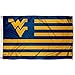 West Virginia University WVU Alumni Nation Stripes Flag