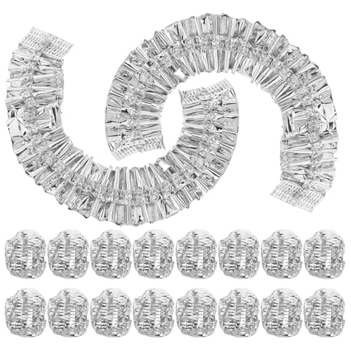 DIYEAH 50 Pezzi Coperture Isolanti per Alimenti da Cucina in Pellicola di Alluminio Alimentare Elastico Copri Ciotole Riutilizzabili per Mantenere Freschezza e Calore Accessori Cucina