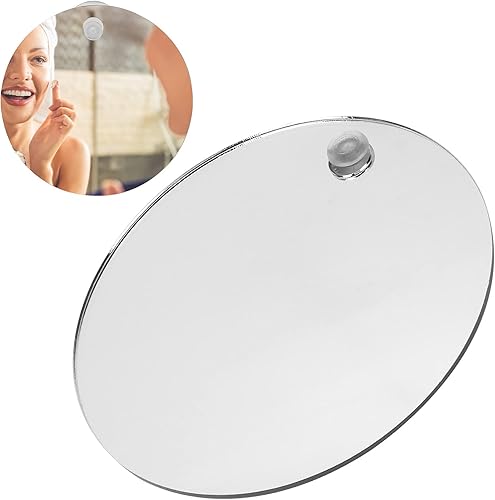 Miniatura 7 de Espejo de ducha sin niebla para afeitarse, espejo plano antivaho e inastillable, accesorios de baño para hombres, espejo de baño para ducha