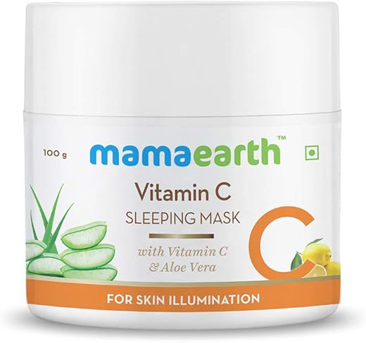 Mamaearth Vitamin C Sleeping Mask, Night Cream For Women, for Skin Illumination – 100 g