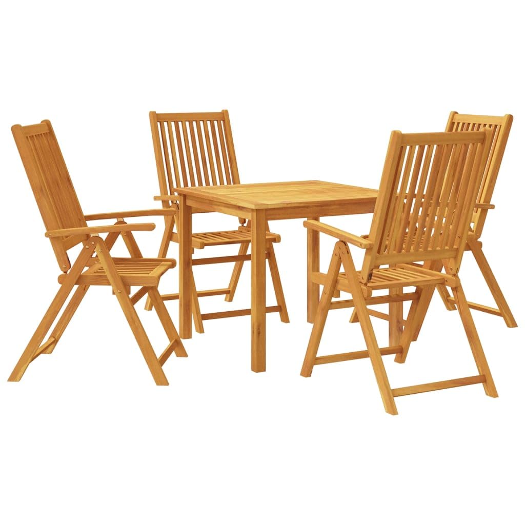 Destockage mobilier de Jardin,Salon,Salon Jardin Enfant,Ensemble à Manger de Jardin 5 pcs Bois d'acacia solideConvient pour Les Jardins, Les Salons et Les patios