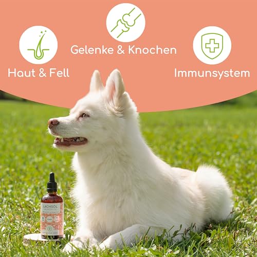 Wolfsbacher Natur Lachsöl Hund 100 ml mit Omega 3 EPA & DHA – Ansicht 2