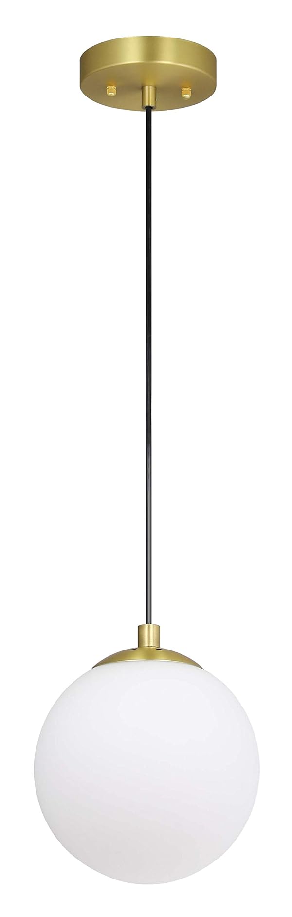 XiNBEi Lighting Pendant Lighting 1 Light Globe Pendant Light, Modern Adjustable Kitchen Hanging Ceiling Light Satin Brass Finish XB-P1211-SB by XiNBEi Lighting - Image 5
