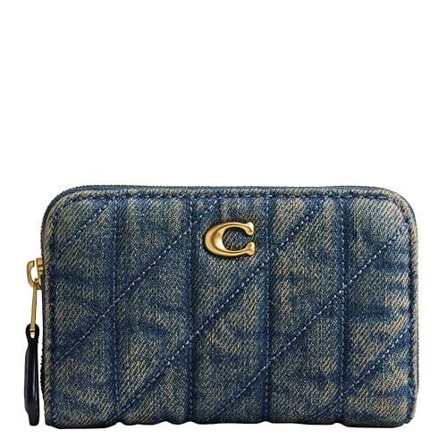 Coach Essential Small Zip Around Card Case with Quilting