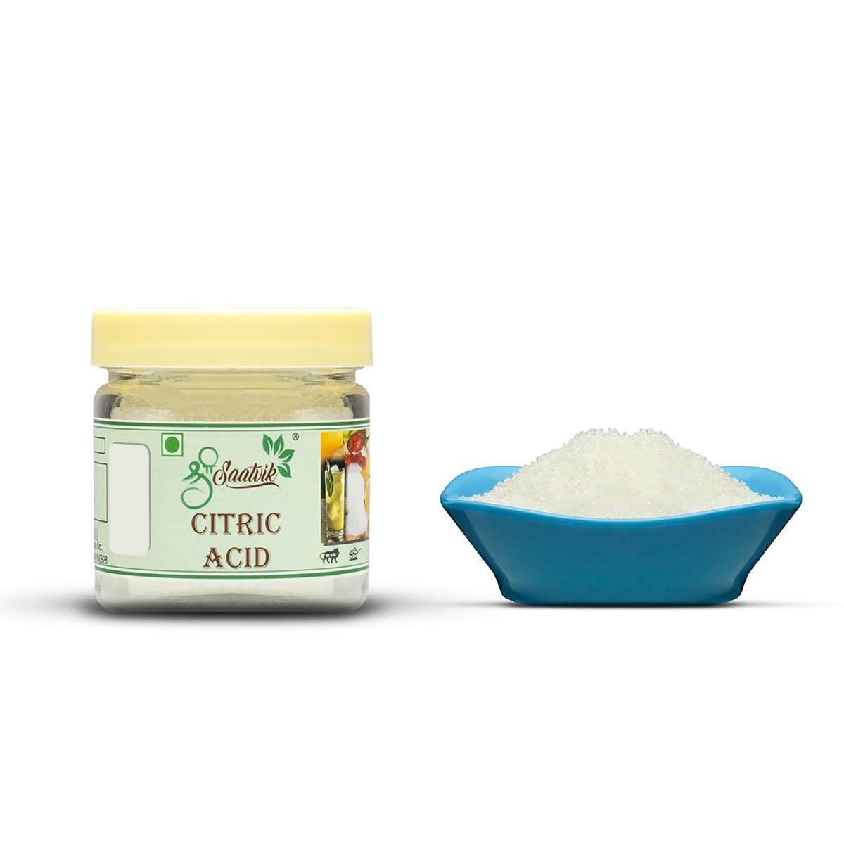 Shree Saatvik Citric Acid Pack of 3 Jars | Citric Crystals | Tatri Lemon Salt | Nimbu Sat
