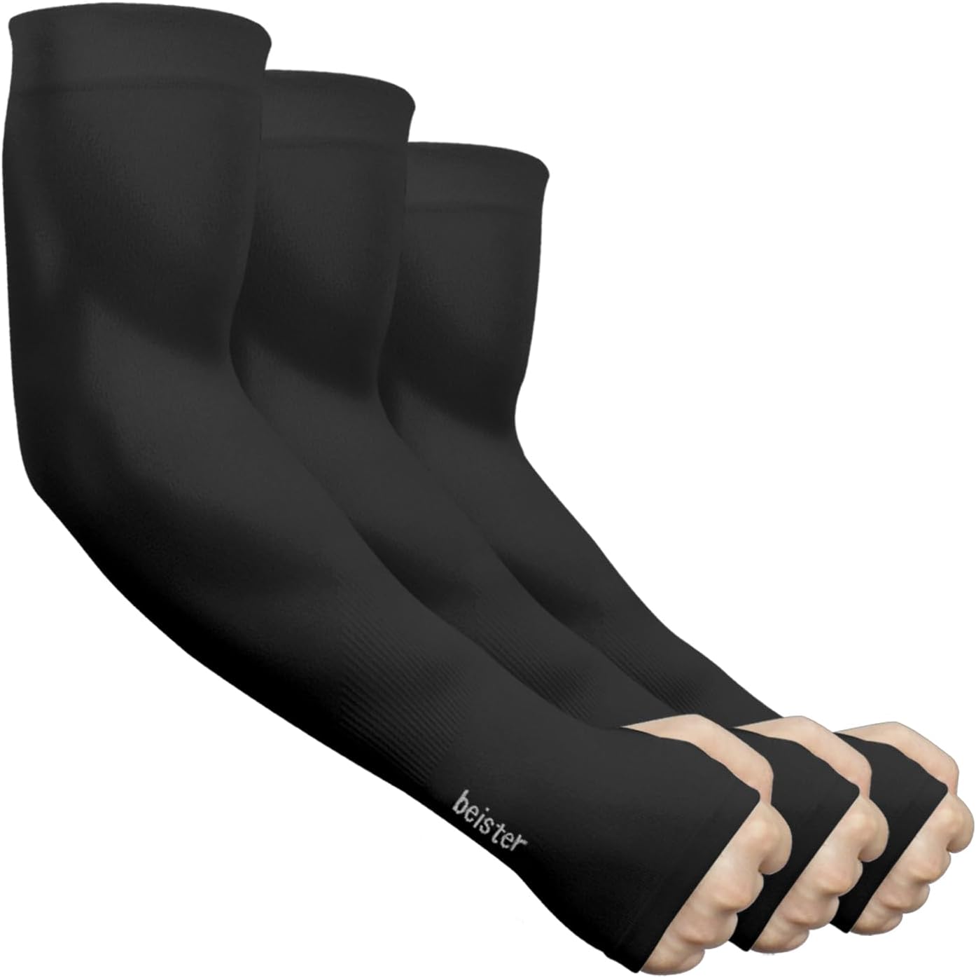 beister 6/3 Pairs UV Protection Cooling Arm Sleeves for Women Men, Sun Protective Moisture Wicking Gloves to Cover Arms for Cycling, Driving, Outdoor Sports, Golf, Hiking