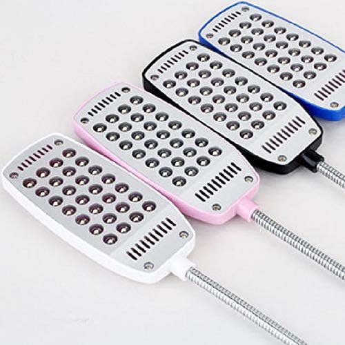 Small Black Table lamp USB Light with Switch LED Light Reading Desk Lamp Mobile Power Light Computer Night Light Bedside Lamp (Color : White) (Pink)