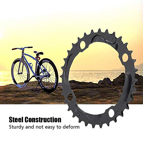 Alomejor Pierścień do łańcucha rowerowego 32T 104 mm BCD okrągły łańcuszek zamiennik do roweru górskiego