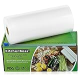 Sin Desperdicio：De acuerdo con sus necesidades, personalice la longitud de la bolsa de vacío. La bolsas para envasadora KitchenBoss es más adecuada para cocinar ,se niega a desperdiciarla.