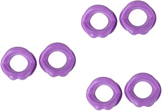 Beaupretty 6 Peças Corretor De Sorriso Facial Exercitador Oral Boca Órtese De Silicone Ferramentas Roxas Ferramentas De Massagem Facial Lábios Musculares Tensor De Boca Anti-Rugas Ferramenta