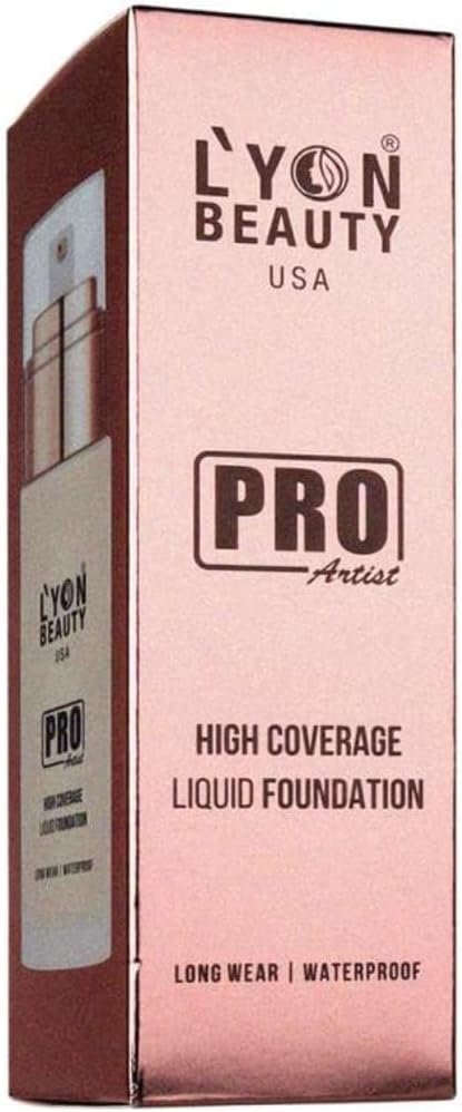 LYON BEAUTY USA PRO HIGH COVERAGE LIQUID FOUNDATION LONG WATERPROOF PACK OF 1