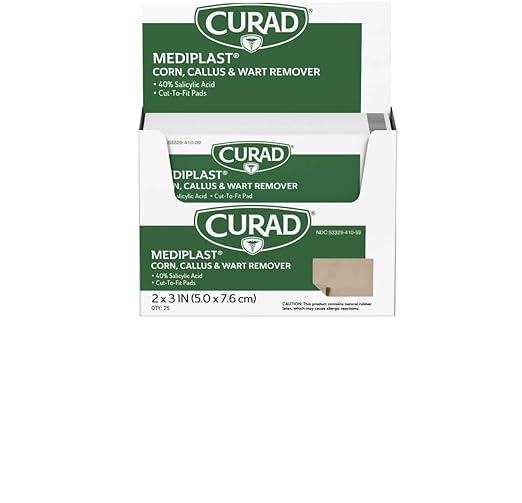 Curad CUR01496 Mediplast (25 Pads) Corn, Callus, & Wart