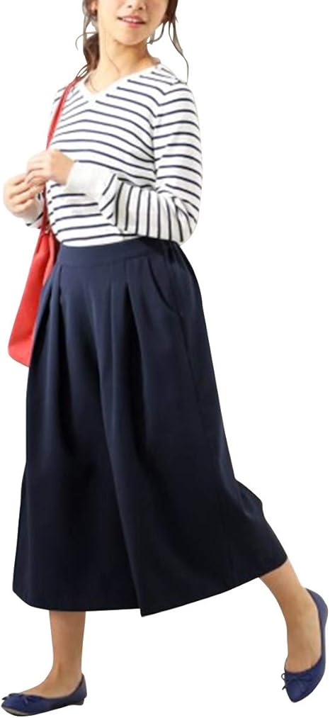 Amazon Co Jp Nissen ニッセン 小さいサイズ 小さいサイズ ダブルクロスガウチョパンツ Diy 工具 ガーデン