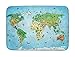 Produktbild House Of Kids 86033-E3 - Playmat Ultra Soft Carte Du Monde, 130 x 180 cm