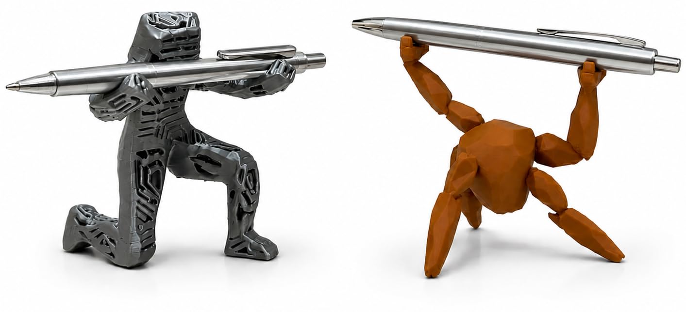 Porta Bolígrafos Decorativos inspiradas en Project Hail Mary – Figuras Rocky y Grace Proyecto Salvación – Colección inspirado en la película Proyecto Hail Mary - Soporte Bolis – Decoración Escritorio