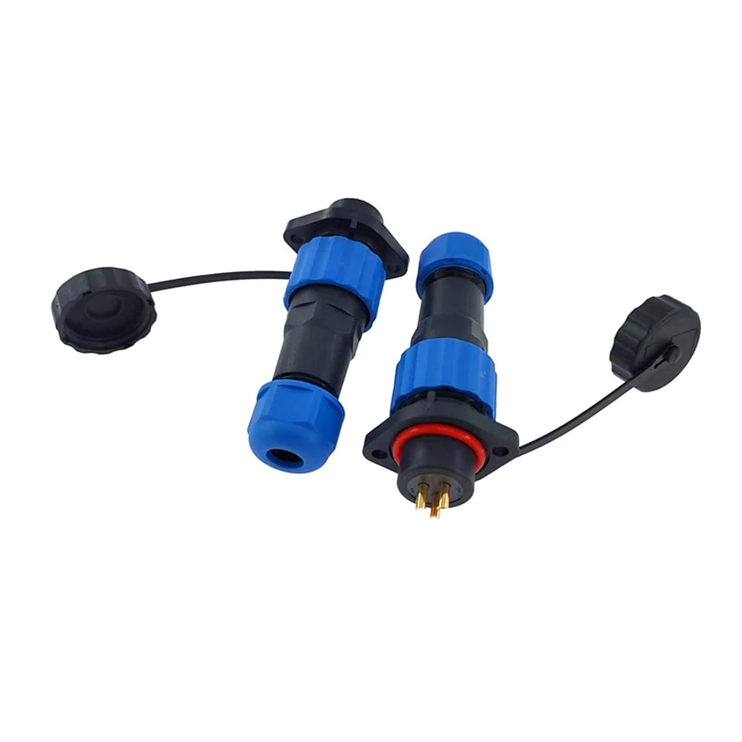 SP16 Flange Connector 2/3/4/5/6/7/8/9 Pin Power Cable Male Female Socket 1Pcs(Flange 8P)