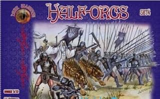 PLASTIC MODEL KIT HALF-ORCS, SET 4 1/72 ALLIANCE 72022