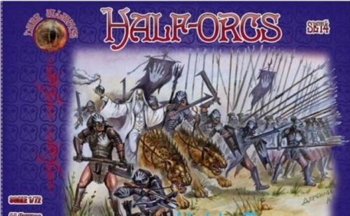 Alliance PLASTIC MODEL KIT HALF-ORCS, SET 4 1/72 72022