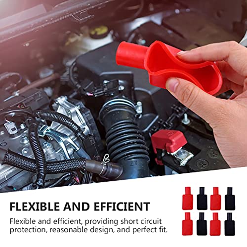 4 Pares Terminais Da Bateria Tampa Da Bateria Positivo Terminal Da Bateria Capa Isolante Auto Bateri