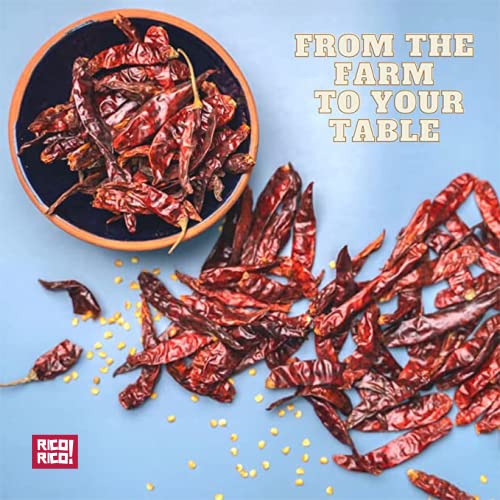 RICO RICO Dried Peppers 6 Pack Bundle - Ancho, Arbol, Guajillo, Pasilla, Chipotle, Cascabel Super Pack of Chiles by RICO RICO - Thumbnail 2
