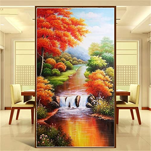 Arts craft broderie diamant Fheeao forêt d'automne géante avec strass 5D brillants