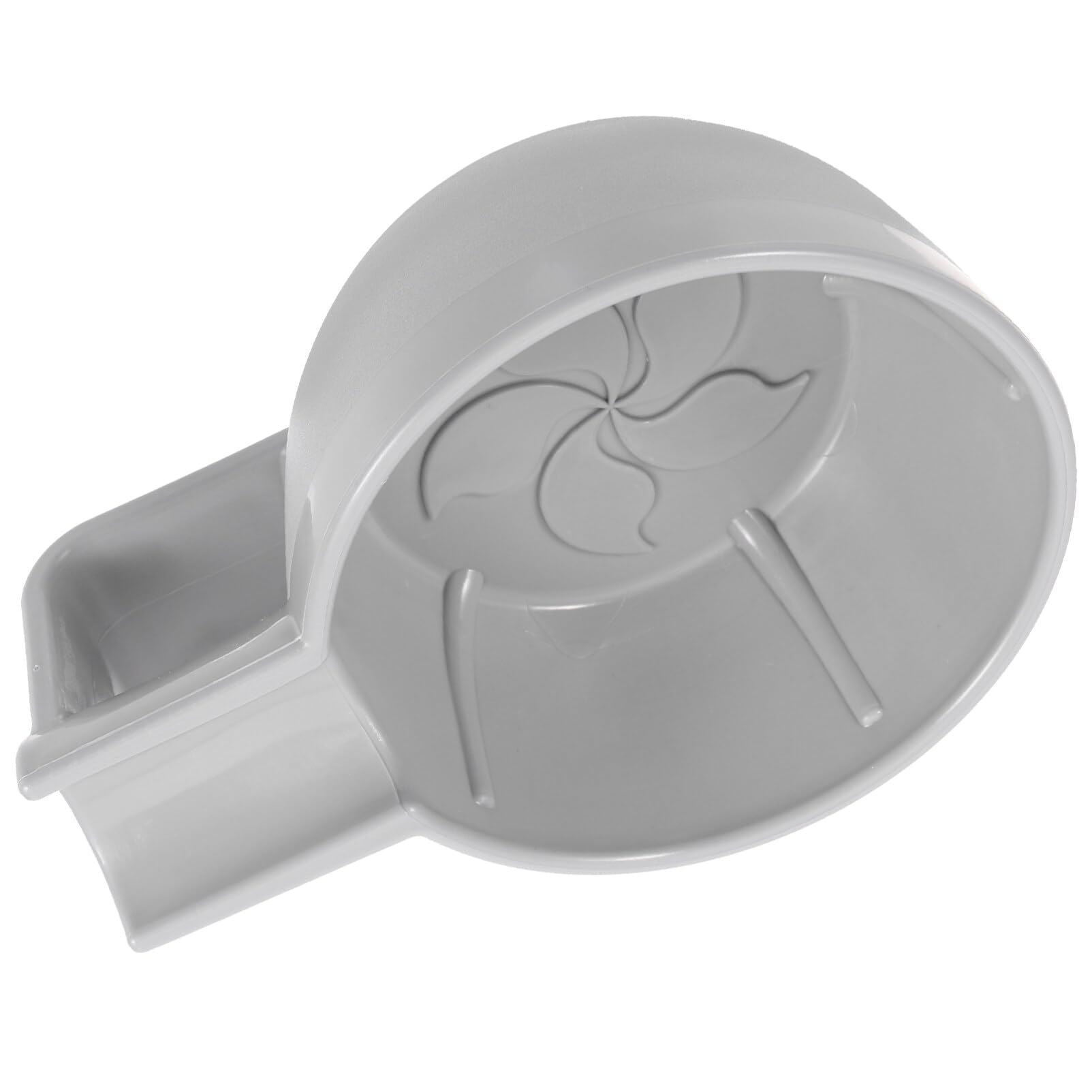 FOMIYES Grey Shaving Bowl W/Ridges Mixes Mens Shaving Cream & Shaving Soap Durable & Holds Heat Longer Whip a Quick Lather Shaving Cream Bowl Shaving Container Anti-Fall Thickened Soap Bowl