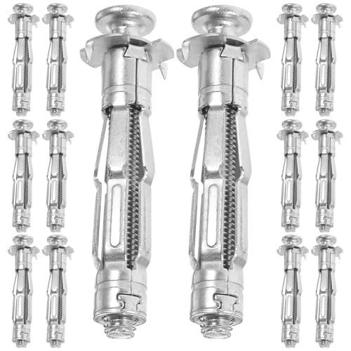 Toddmomy Chevilles à Expansion M6 X 52 MM Kit 30 Pièces pour Cloisons Creuses Vis de Fixation pour Plaques de Plâtre Adaptées aux Panneaux Fibre-Gypse et Briques Creuses Installation