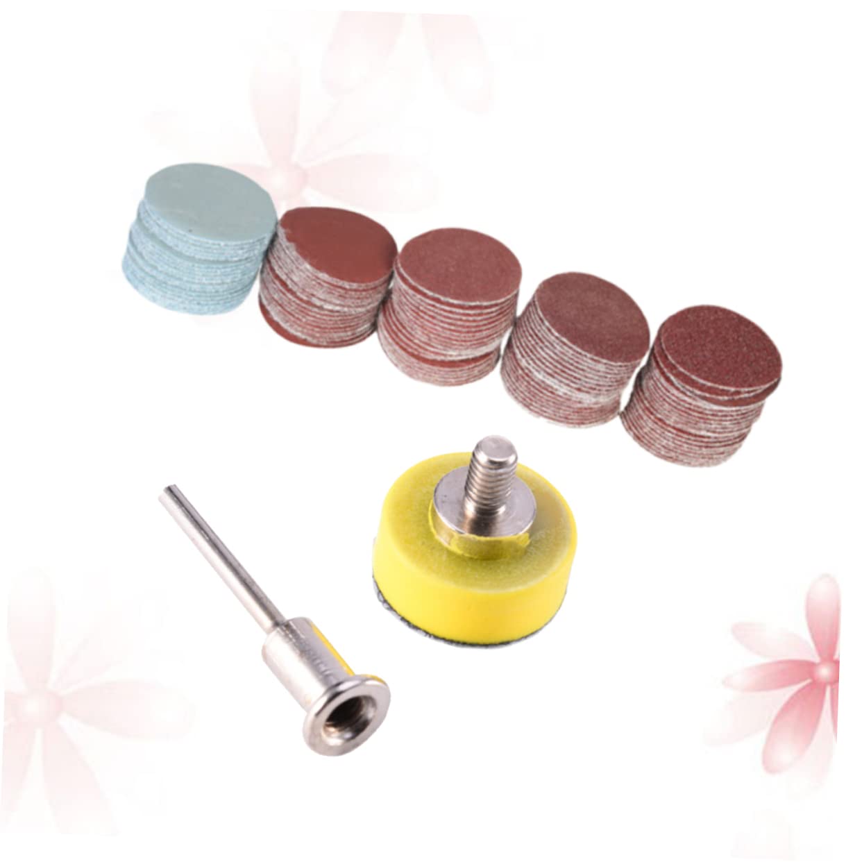 MAGICLULU 100pcs Sanding Discs Pad Kit for Drill Sandpaper Abrasive Pad Grit Sandpaper for Polishing