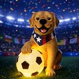 ILLUMINEW World Cup 2026 Decor, World Cup Gifts for Sports Fans, Solar Outdoor Garden Statues Lights, Dog...