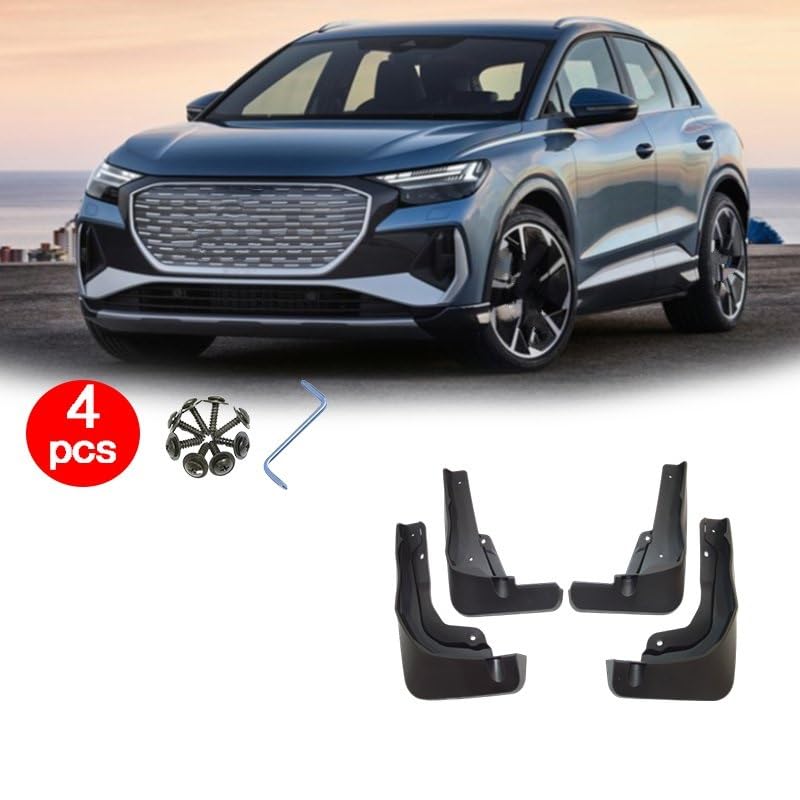 マッドガード に適合するアウディ Q4 E-トロン 2022-2024 車のスプラッシュガードマッドフラップフロントリアマッドガード