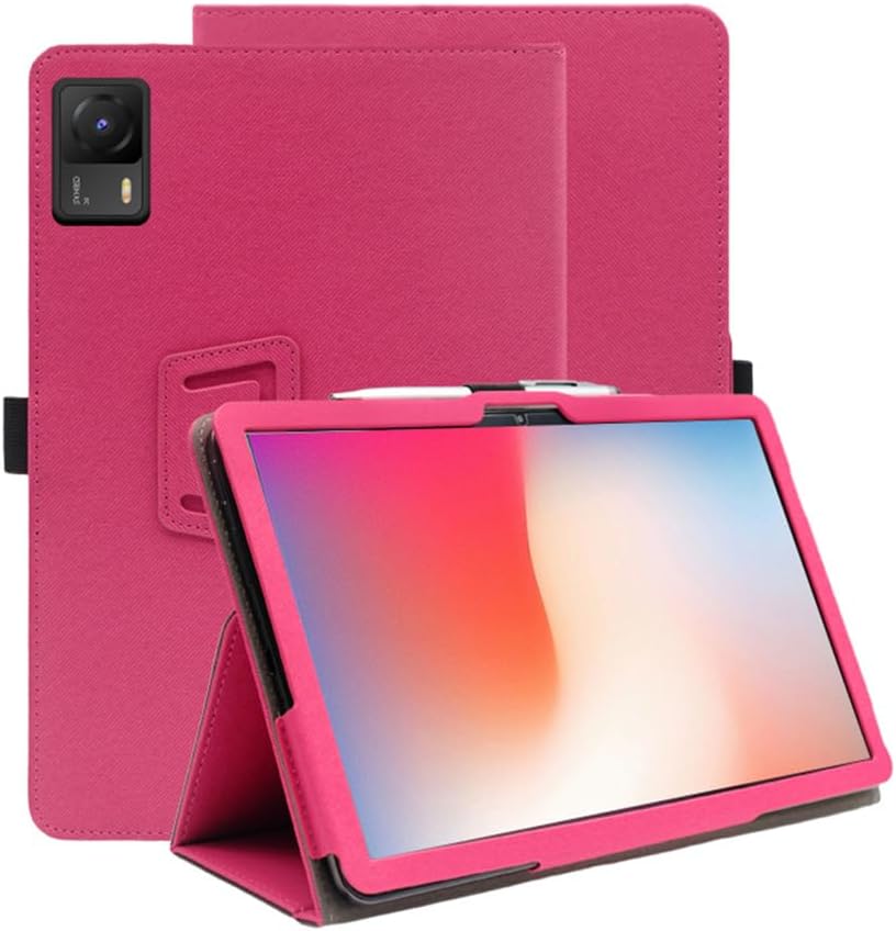 Compatible with Headwolf FPad5 pro 8.4-INCH Tablet case, Full Coverage Ultra Slim PU Leather Cover Case Folding Stand Cover Protective Tablet Cover with Hand Strap Magnet (Brown)