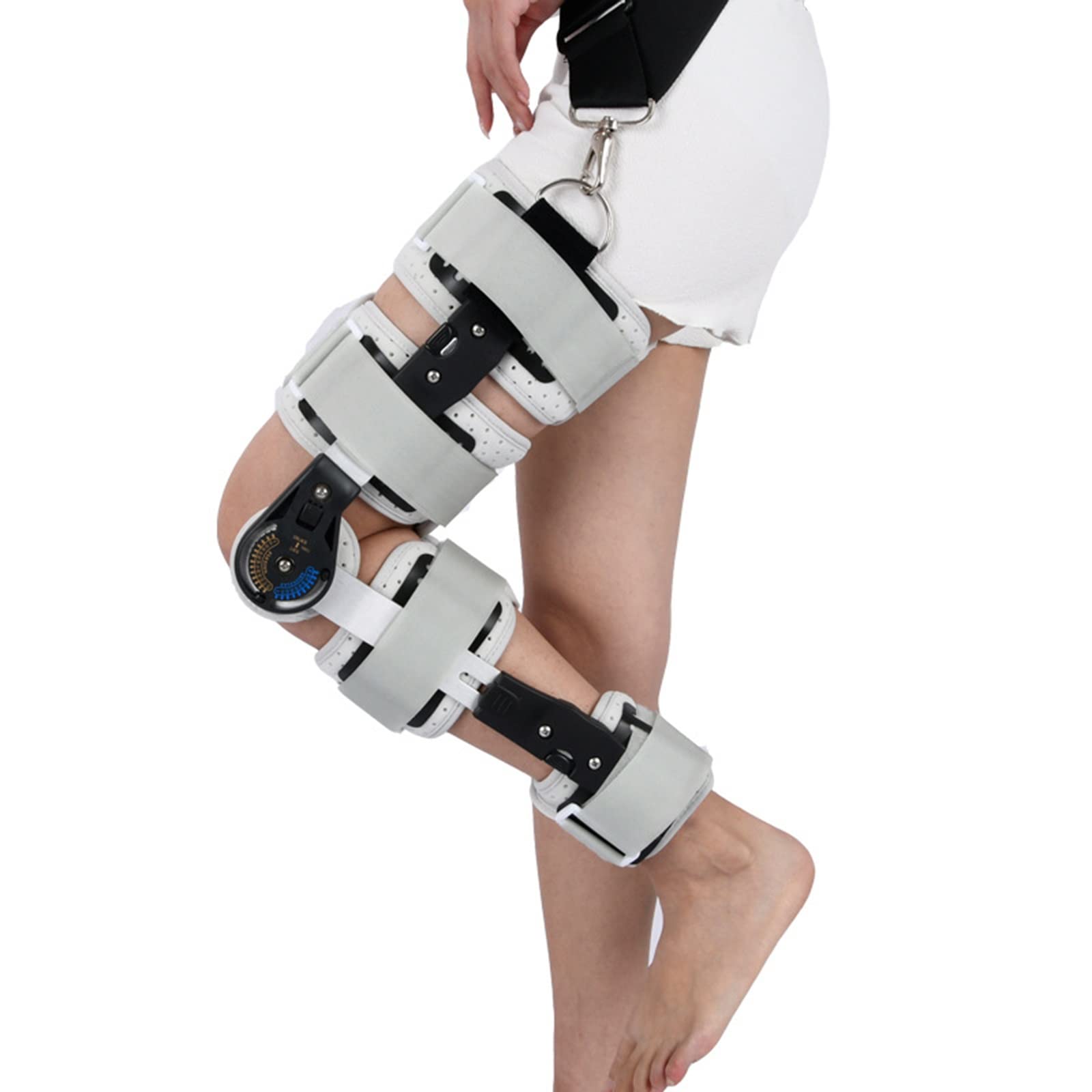 Genouillère articulée orthopédique réglable contre la douleur arthritique du genou