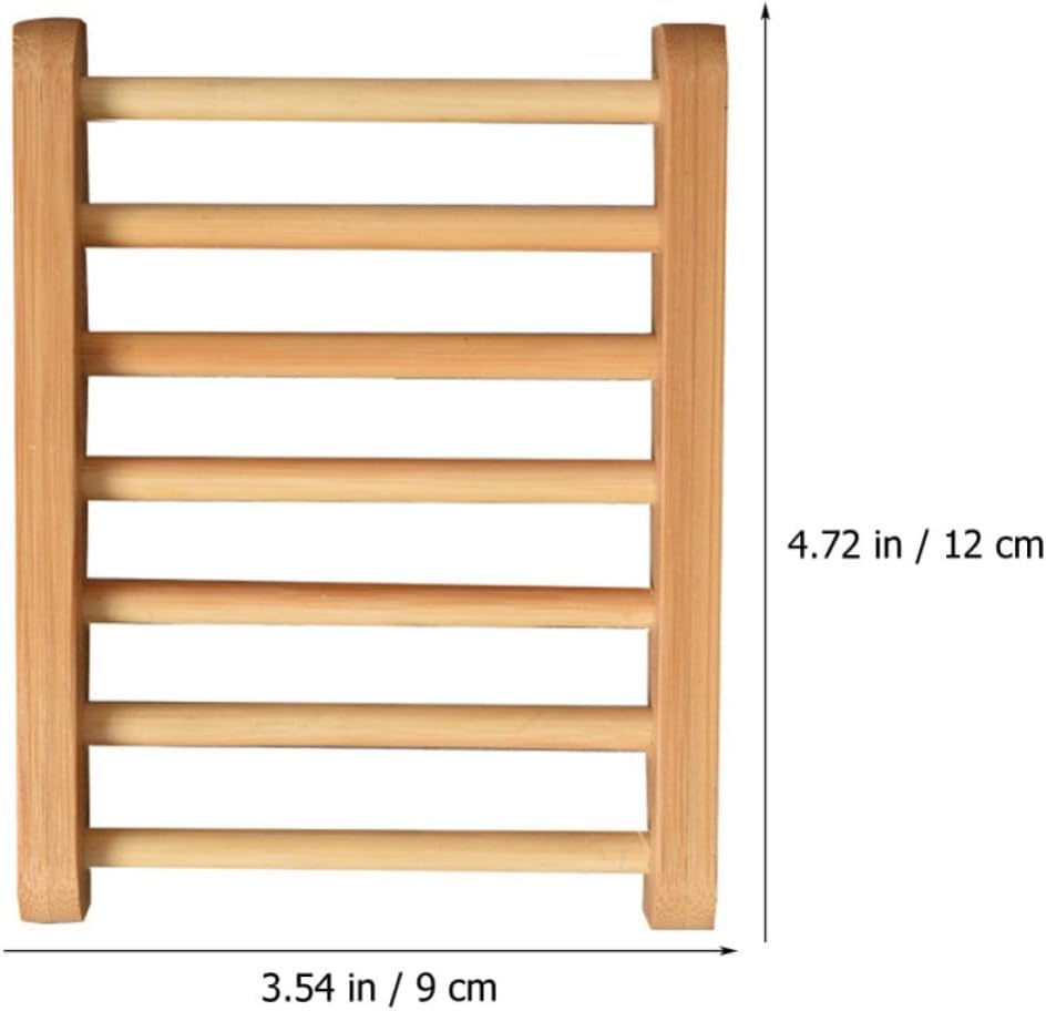 Wood Soap Dish Holder for Bathroom and Kitchen Countertop image 2