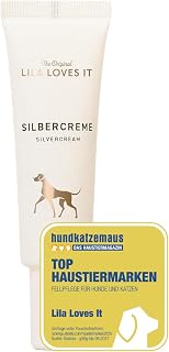 LILA LOVES IT Silbercreme für Hunde – Akutpflege mit Aloe Vera, Shea Butter und Mikrosilber, nanofrei, beruhigt und pflegt gereizte Hundehaut intensiv, SILVERCREAM, 30 ml