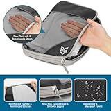 MattTravel Compression Packing Cubes for Suitcases, Travel Luggage Organizer Bags Set - 6 Piece Black, Lightweight Space Saving Airplane Travel Essentials, Gifts for Travelers - Image 5