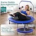 SereneLife Fitness Trampolin Indoor, Ø 102 cm – Faltbarer Rebounder mit Rückprall & Höhenverstellbarem Griff, Bis 150KG, ideal für Zuhause, Cardio, Sport & Training
