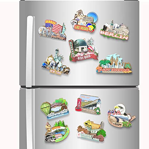 Usa Oxford Magnet Fridge Magnet Wooden 3D Landmarks Travel Collectible Souvenirs Decoration Handmade #TOP3