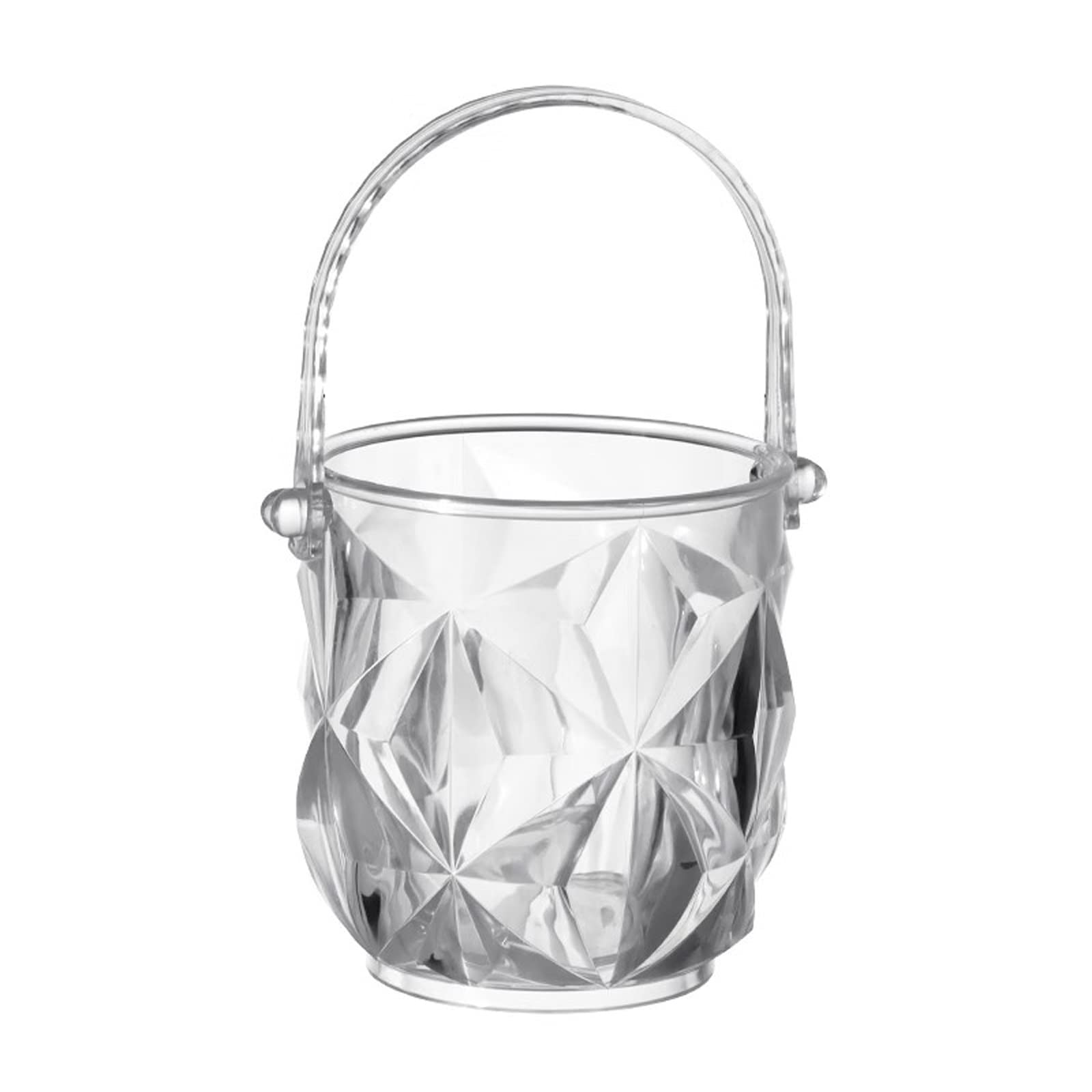 Cubo portátil acrílico de diseño elegante y 1 litro para botellas de vino y champán