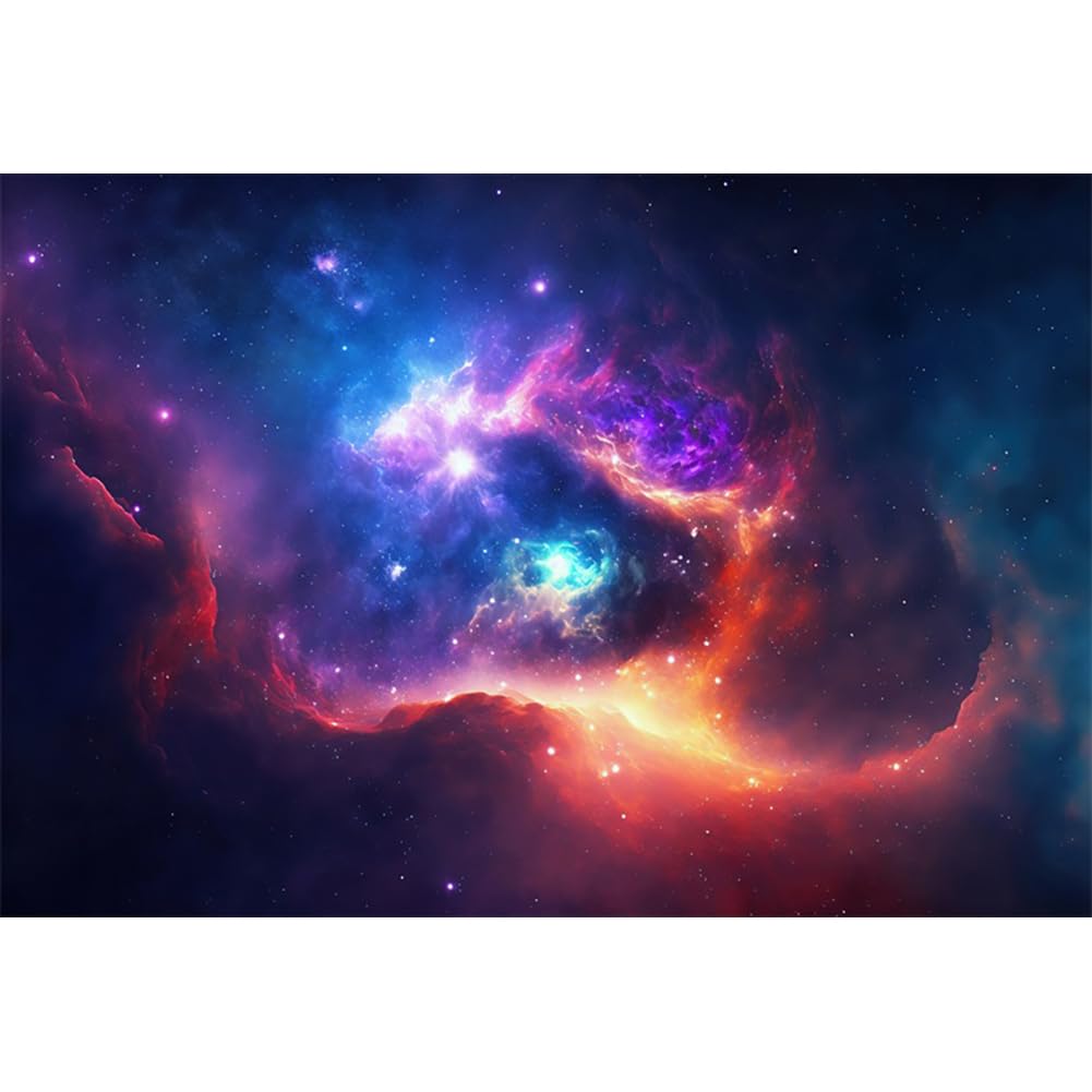 6x3m Sfondo cielo stellato Nebulosa Spazio esterno Ragazzo Compleanno Fotografia Sfondo Universo Galassia Bambino Ritratto Compleanno Decorazioni Festa Studio Foto Props