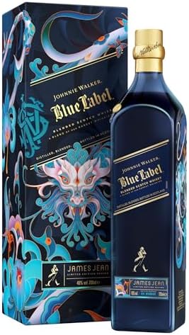 Johnnie Walker Blue Label | Chinese New Year - Year of the Dragon 2023 | Blended Scotch Whisky | Limitierte Edition | Illustrationen von James Jean | 40% vol | 700 ml Einzelflasche |