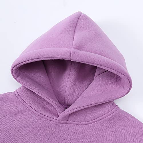 Image of MYGBCPJS Youth 2PCS Jogger Outfits Set Fleece Hooded + Sweatpants Boys Girls Athletic Sweatsuits Pullover Clothes